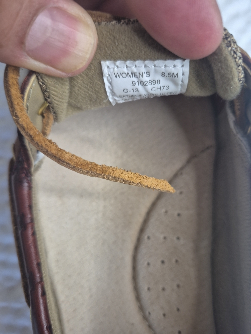 Sperry Two-Tone Brown Leather & Tan Mesh Moccasins - Women - Picture 11 of 11